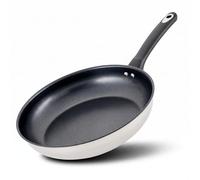 Judge Essential - Stainless Steel Non Stick Frying Pan with Vented Glass Lid - Dishwasher & Oven Safe to 180°C - Stay-Cool Handle - Suitable for All Hob Types (28cm Frying Pan)