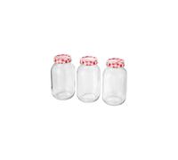 Judge 3 Piece Preserving Jar, 1L, Transparent