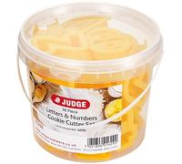 Judge 36 Piece Coloured Cookie Cutter, Letters and Numbers, Yellow, 20 x 30 x 25 cm