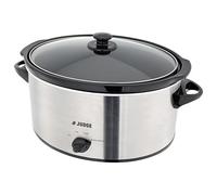 Judge Oval Slow Cooker 5.5L with Removable Ceramic Pot and 3 Heat Settings 25cm x 29cm x 34cm 250W