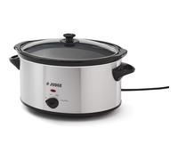 Judge Oval Slow Cooker 5.5L with Removable Ceramic Pot and 3 Heat Settings 25cm x 29cm x 34cm 250W