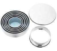 Judge Bakeware, 6 Piece Round Crinkle Edge Cutters