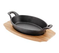 Judge Cast Iron Sizzle & Serve Gratin Dish - Black
