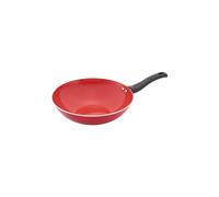 Judge Ceraglide 28cm Wok - Non-Stick Ceramic Coating, Stir-Fry Pan, Easy-Clean, Induction Compatible - Red