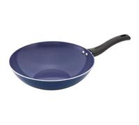 Judge Ceraglide 28cm Wok - Non-Stick Ceramic Coating, Stir-Fry Pan, Easy-Clean, Induction Compatible - Blue