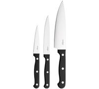 Judge Classic 3-Piece Knife Set - 9cm Paring + 11cm Utility + 15cm Cooks Knife, Stainless Steel Blades, Dishwasher Safe