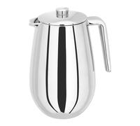 Judge Coffee, 8 Cup Double Walled Cafetiere, 900ml in Metallic Silver Judge Metallic Silver