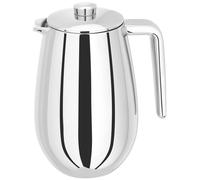 Judge Double Walled Cafetiere 8 Cup Coffee Maker - Silver 900ml