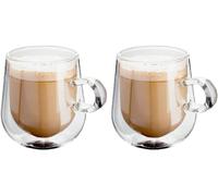 Judge Double Walled Glass Coffee Cups, Set of 2, 275ml - 1 Pack (2 Glasses)