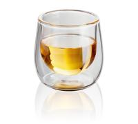 Judge Double Walled Glass Espresso Coffee Shot Cups, Set of 2, 75ml - Vacuum Insulated, Handcrafted Artisan - Strong, Heat Resistant