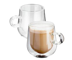 Judge Double Walled Set Of 2 275ml Latte Glasses