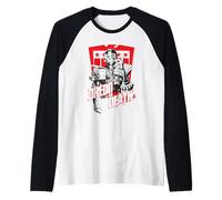 Judge Dredd 2000 AD Dredd vs Death Red Shield Raglan Baseball Tee