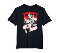 Judge Dredd 2000 AD Dredd vs Death Red Shield T-Shirt, Men's Big and Tall, Black, 6X Tall