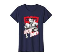 Judge Dredd 2000 AD Dredd vs Death Red Shield T-Shirt, Women, Navy Blue, Small