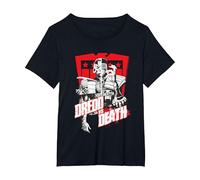 Judge Dredd 2000 AD Dredd vs Death Red Shield T-Shirt, Women's Plus, Black, 4X