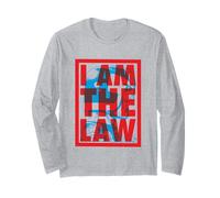 Judge Dredd 2000 AD I Am The Law Blue Helmet Long Sleeve T-Shirt