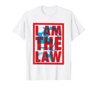 Judge Dredd 2000 AD I Am The Law Blue Helmet T-Shirt