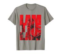Judge Dredd 2000 AD I Am The Law Lawgiver Pose T-Shirt, Men, Slate Grey, Medium
