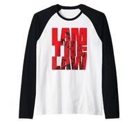 Judge Dredd 2000 AD I Am The Law Lawgiver Raglan Baseball Tee
