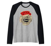 Judge Dredd Anderson Supreme Sacrifice Eagle Comic Retro Raglan Baseball Tee