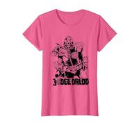 Judge Dredd, Attorney Mike McMahon, Art 2000 AD Comics T-Shirt, Women, Pink Heather, Large