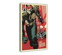 Judge Dredd Classic Movie Retro Poster Canvas Poster Wall Art Decor Print Picture Paintings for Living Room Bedroom Decoration Frame-style 20x30inch(50x75cm)