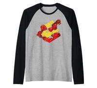 Judge Dredd Gaze Into The Fist of Dredd 2000 AD Raglan Baseball Tee