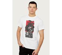 Judge Dredd Men's 2000 AD Comics Lawgiver T-Shirt in White | Size: Medium Judge Dredd White M
