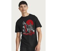 Judge Dredd Men's 2000 AD Comics Mega City One Red Dredd T-Shirt in Black | Size: Small Judge Dredd Black S
