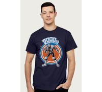 Judge Dredd Men's 2000 AD FeaturingComic Art T-Shirt in Navy | Size: Large Judge Dredd Navy L