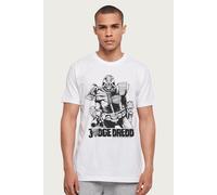 Judge Dredd Men's Lawgiver Mike McMahon Art 2000 AD Comics T-Shirt in White | Size: XL Judge Dredd White XL
