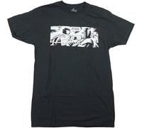 Judge Dredd Mens T-Shirt - Gaze into The Fist Dredd Panel Black L