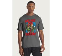 Judge Dredd Men's We Are The Law Judge & erson 2000 AD T-Shirt in Charcoal | Size: Small Judge Dredd Charcoal S