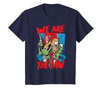 Judge Dredd We are The Law Judge Anderson 2000 AD Kids T-Shirt, Youth, Navy Blue, X-Small