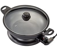 Judge Electric Wok with Lid Non Stick, 32cm Electric Pan, 3.7L Large Wok and Stir Fry Pan, Stay Cool Handles and Detachable Power Cord, PFOA FREE, 1500W