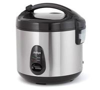 Judge Stainless Steel Rice Cooker 1.8L For Perfect Rice Every Time, Rice Maker with Keep Warm Function, 700W, Includes Steamer Basket, Measuring Cup and Spoon