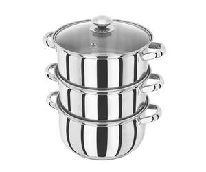Judge Essential 3-Tier Stainless Steel Steamer- 22cm Food Steamer Pot