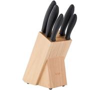 Judge Essential 5-Piece Knife Block Set - Dishwasher Safe, Ergonomic Handles, Stainless Steel Blades, Easy to Sharpen