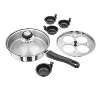 Judge Essentials, 20cm Egg Poacher, 4 Cup in Metallic Silver Judge Metallic Silver