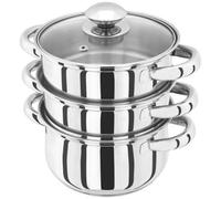 Judge Essentials 3-Tier Steamer 16Cm With Lid - Silver