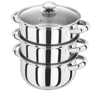 Judge Essentials 3-Tier Steamer 18Cm With Lid - Silver