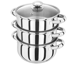 Judge Essentials 3-Tier Steamer 18Cm With Lid - Silver