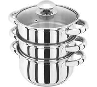 JUDGE ESSENTIALS 3-TIER STEAMER (20-24CM) 18/10 STAINLESS STEELJUDGE STEAMERS
