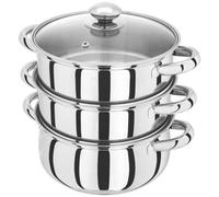 Judge Essentials 3-Tier Steamer 20Cm With Lid - Silver