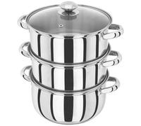 Judge Essentials 3-Tier Steamer 22Cm With Lid - Silver