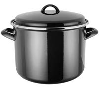 Judge Essentials Enamel, 24cm Stockpot, 7.8L, Enamel, Black
