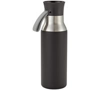 Judge Essentials Reusable Black Water Bottle, 500ml, Stainless Steel, 100% Leakproof, Drinks Flask for Hot and Cold Drinks
