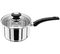 Judge Essentials Saucepan with Pan Lid, 18cm, Stainless Steel Pan & Stainless Steel Pot for Induction Hob