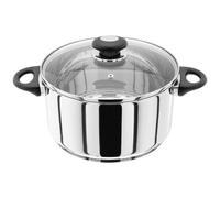 Judge Essentials Stainless Steel Large Casserole with Twin Handles 24cm 4.3L Induction Ready, Oven Safe, Dishwasher Safe