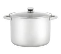Judge Essentials Stainless Steel Stockpot With Glass Lid 26Cm / 8L - Silver